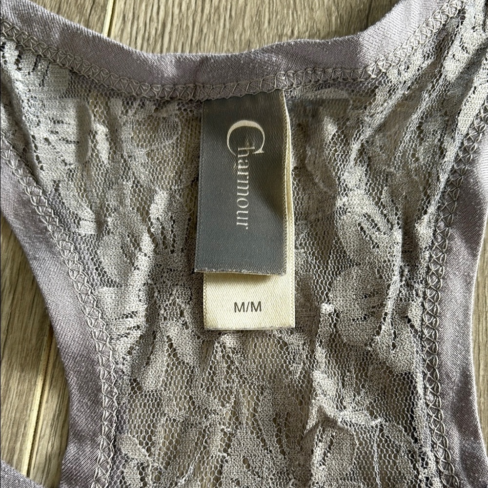Silver Sleeveless Tank Top Robe - Picture 3 of 3
